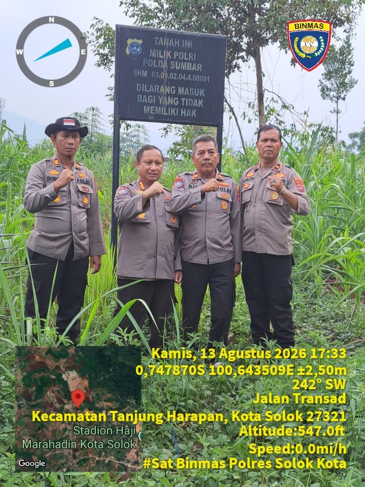 Dir Binmas Polda Sumbar Cek Lahan Jagung Polres Solok Kota